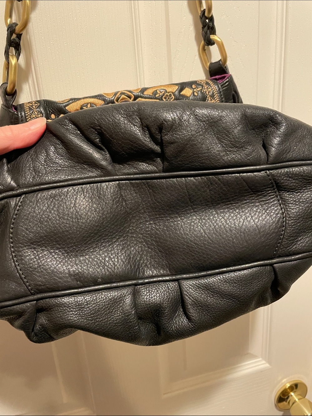 Isabella Fiore embroidered hobo shoulder bag - Picture 9 of 13